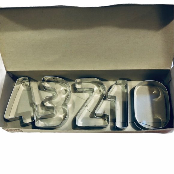 Kaiser Backform Cookie Cutters Zahlenausstecher 611464 Numbers Set of 12 Vintage - Picture 3 of 4